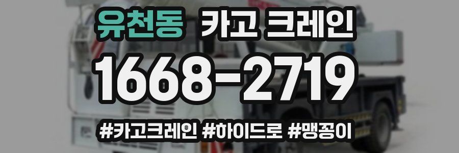 유천동 크레인 작업