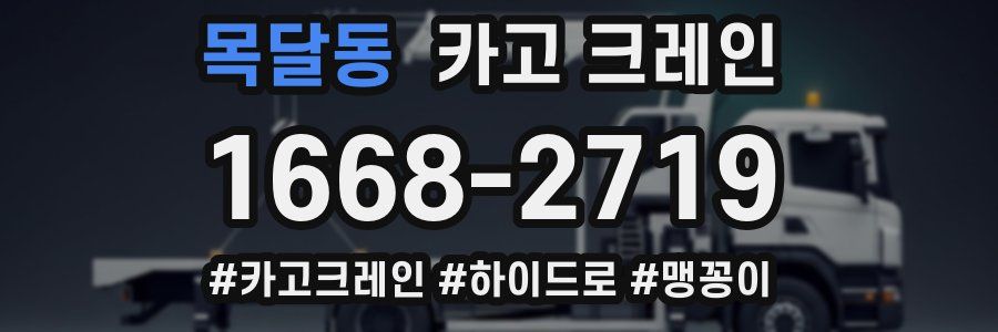 목달동 크레인 작업