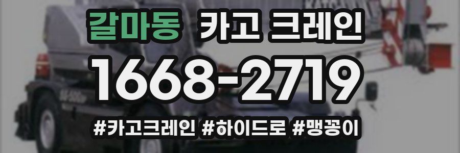 갈마동 크레인 작업