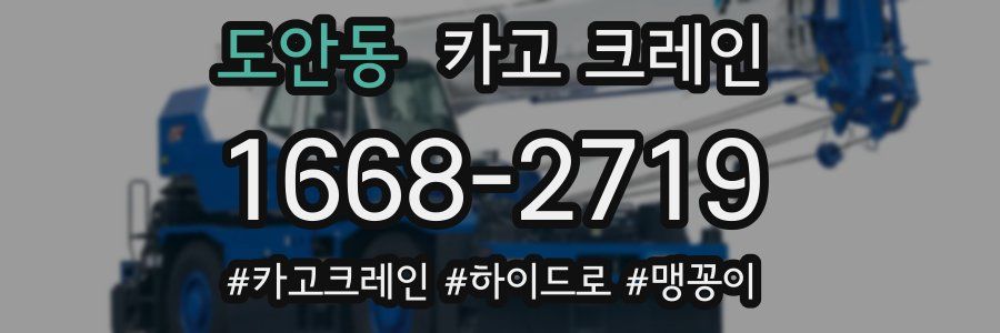 도안동 크레인 작업