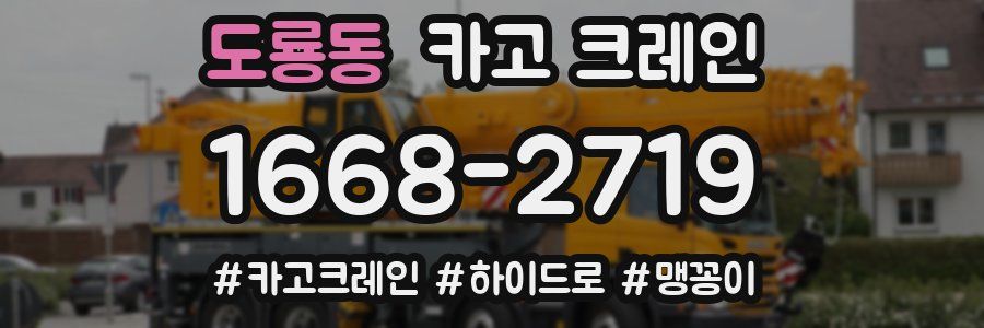 도룡동 크레인 작업