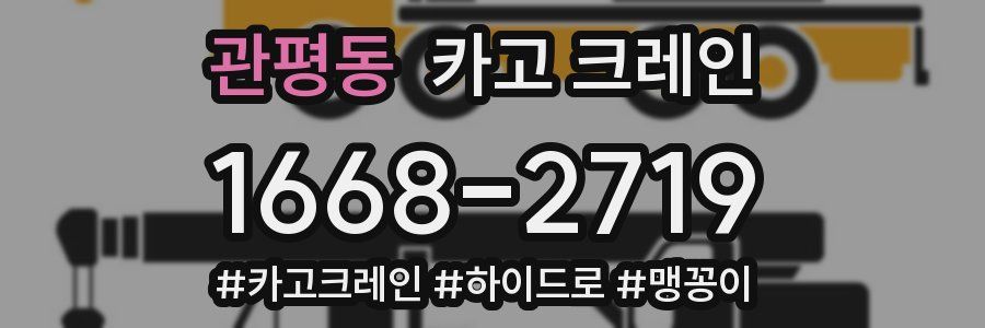 관평동 크레인 작업