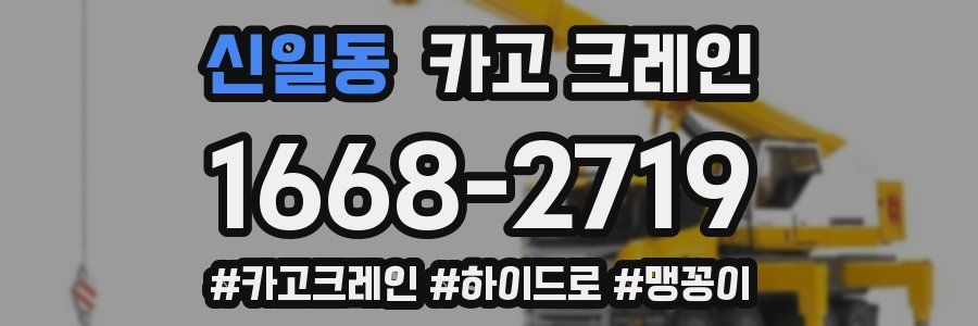 신일동 크레인 작업