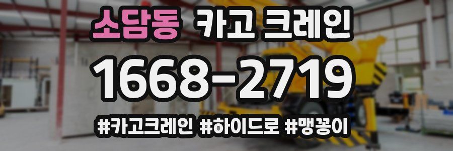 소담동 크레인 작업