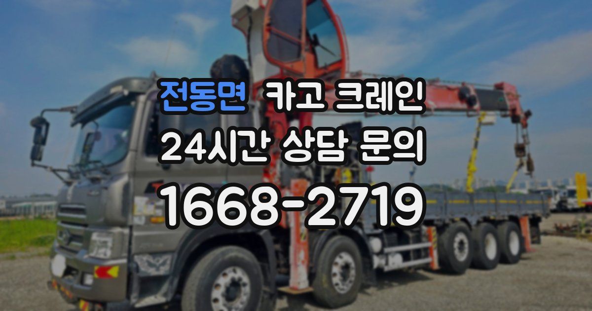 전동면 크레인