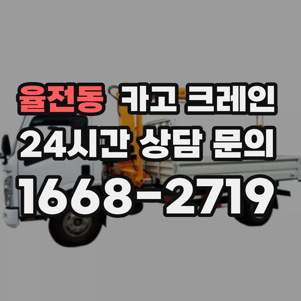 율전동 카고 크레인