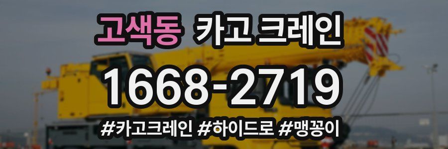 고색동 크레인 작업