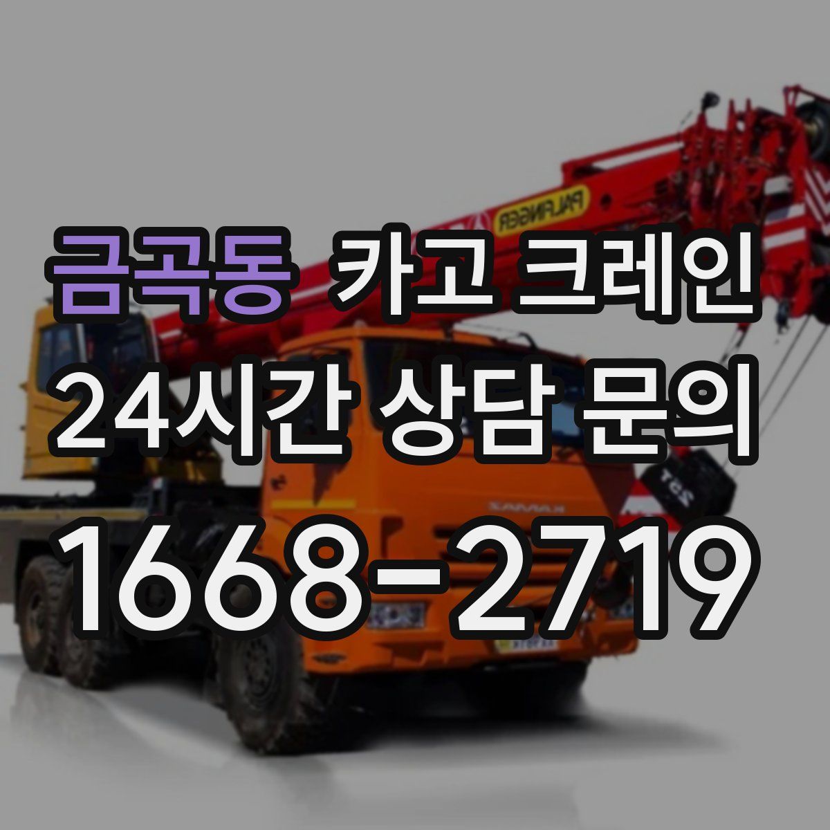 금곡동 카고 크레인
