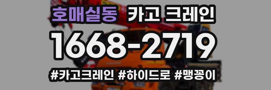 호매실동 크레인 작업