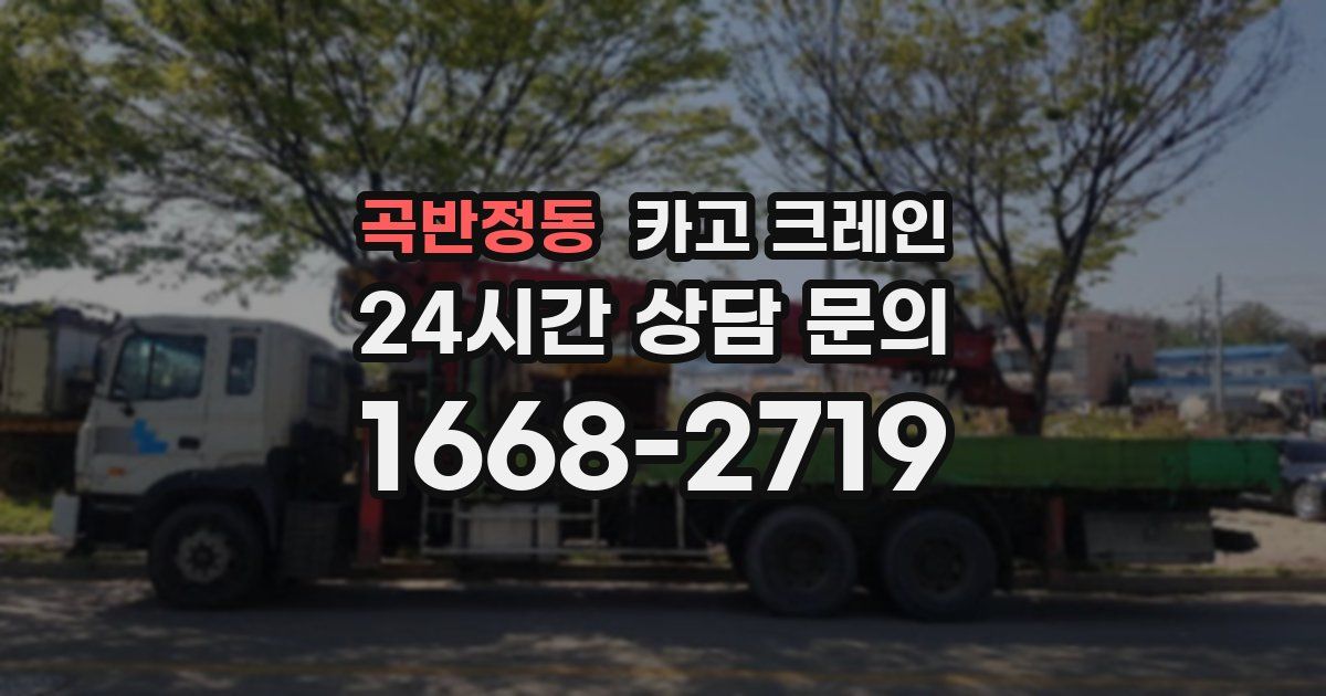 곡반정동 크레인