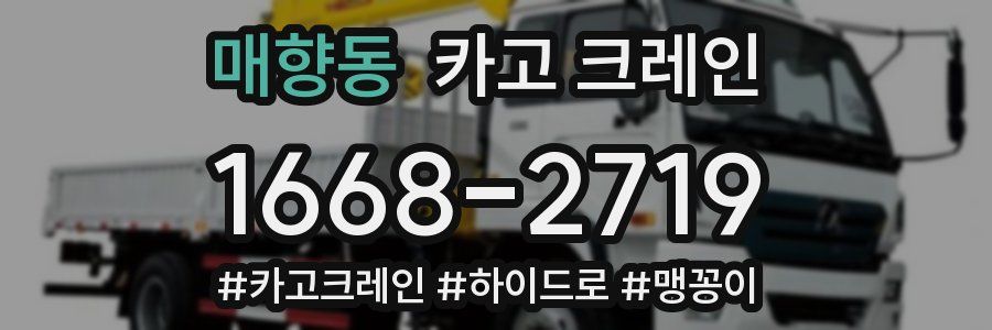 매향동 크레인 작업