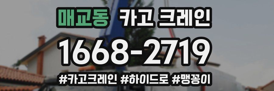 매교동 크레인 작업