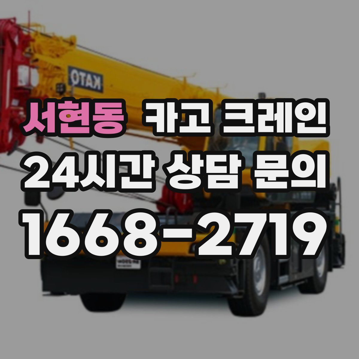 서현동 카고 크레인