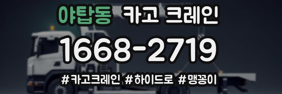 야탑동 크레인 작업