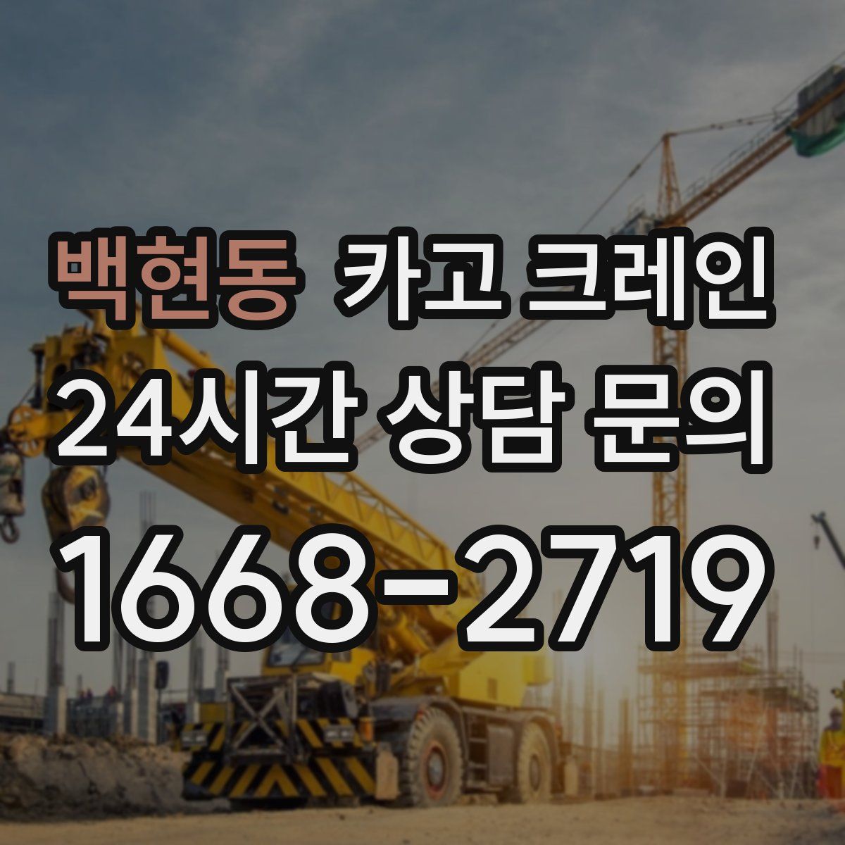 백현동 카고 크레인