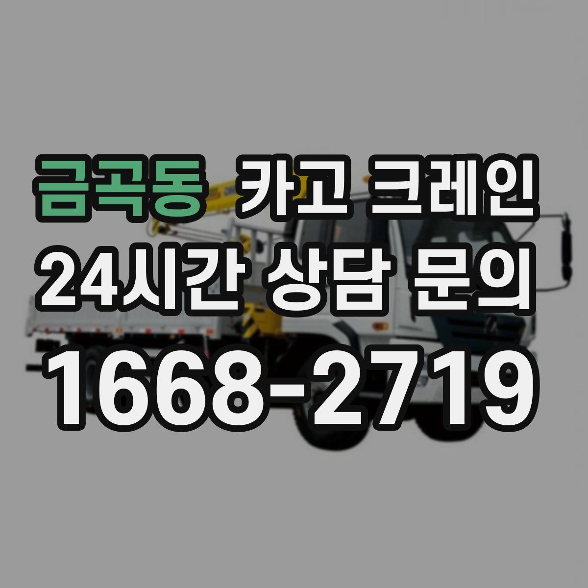 금곡동 카고 크레인