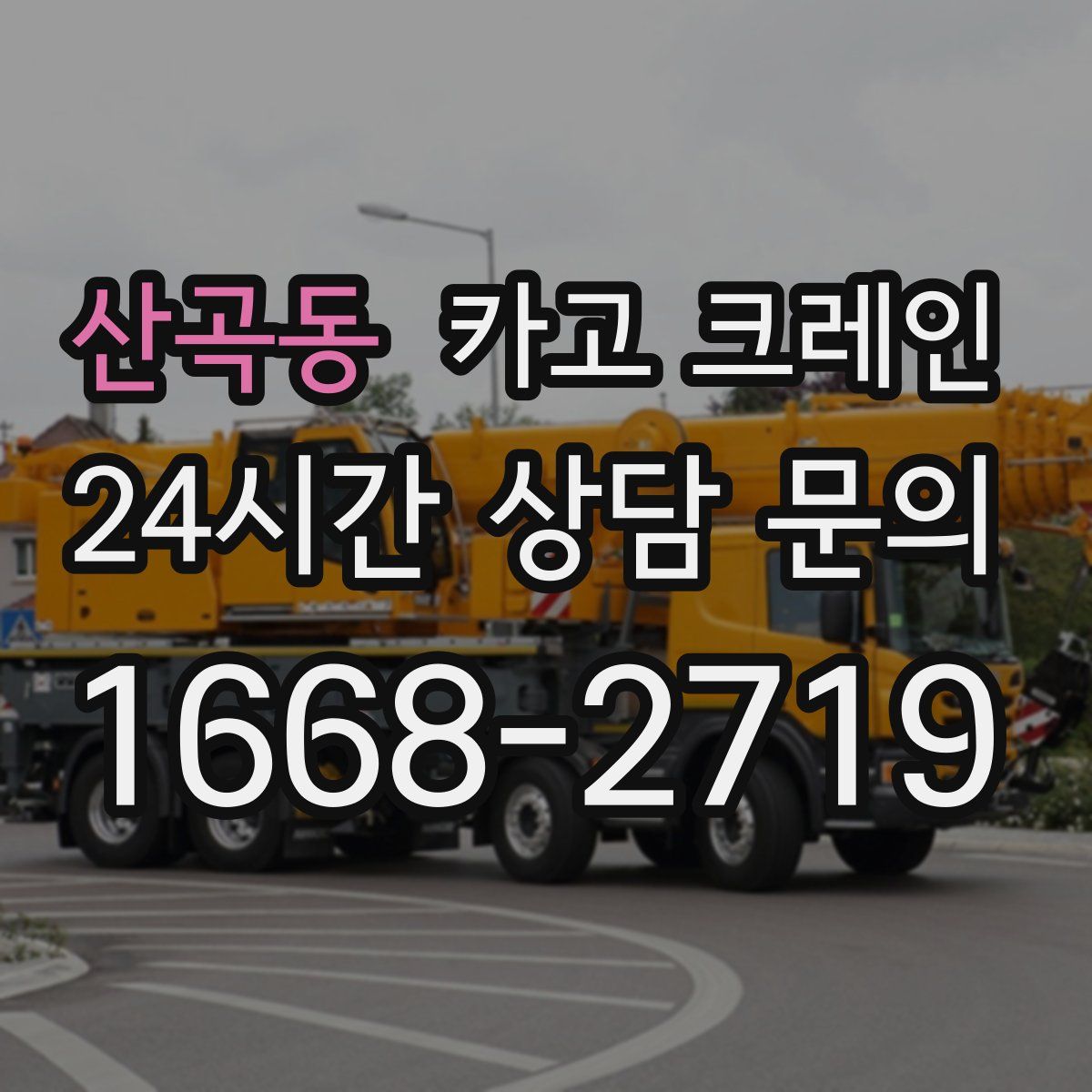 산곡동 카고 크레인