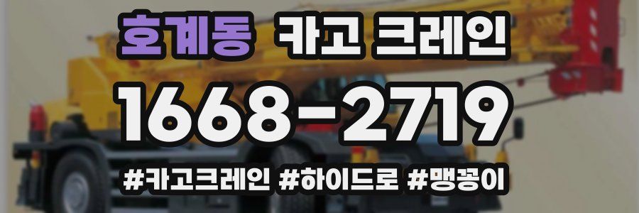 호계동 크레인 작업