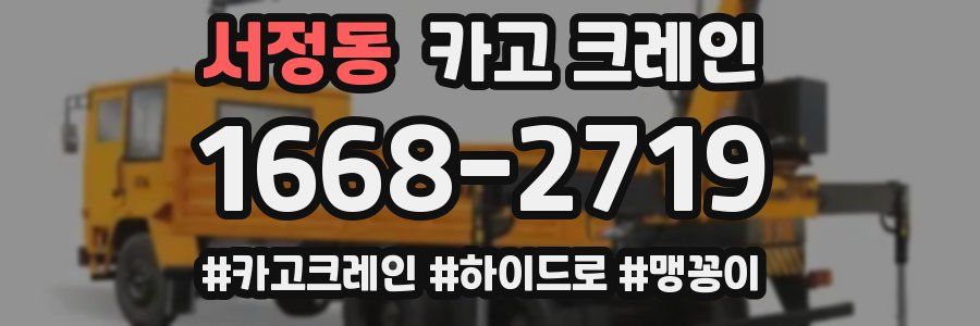 서정동 크레인 작업