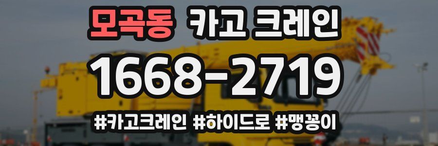 모곡동 크레인 작업