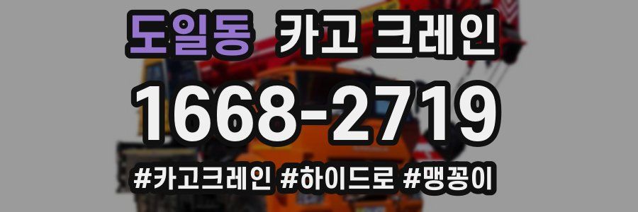 도일동 크레인 작업