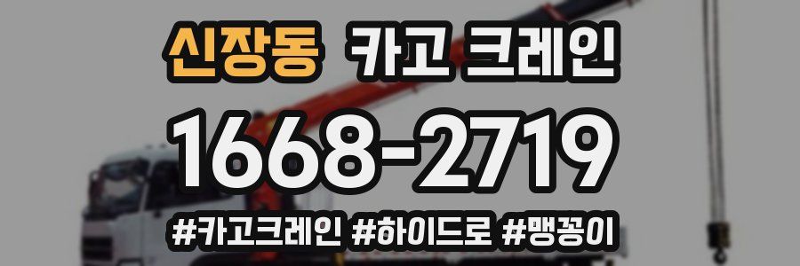 신장동 크레인 작업