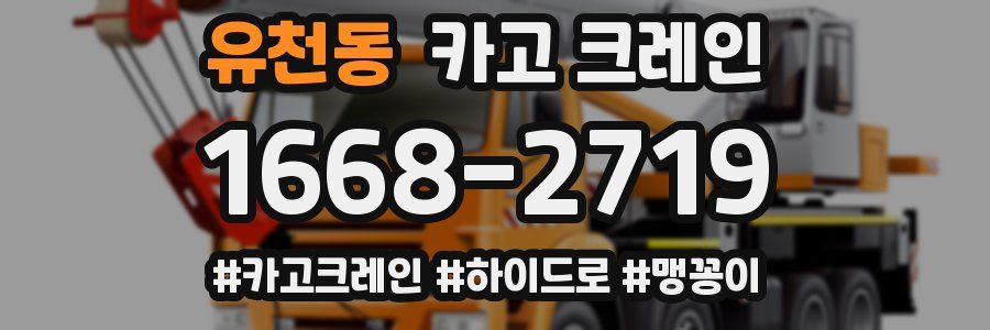 유천동 크레인 작업