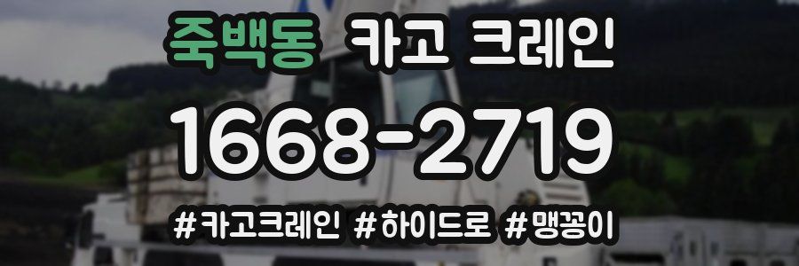 죽백동 크레인 작업