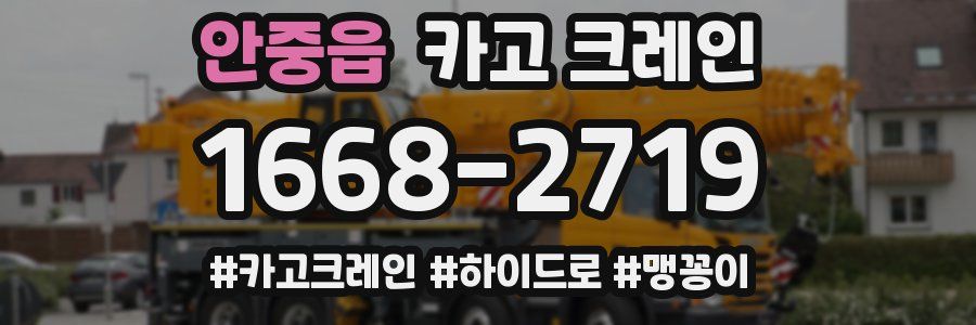 안중읍 크레인 작업