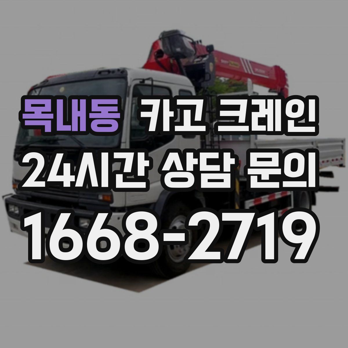 목내동 카고 크레인