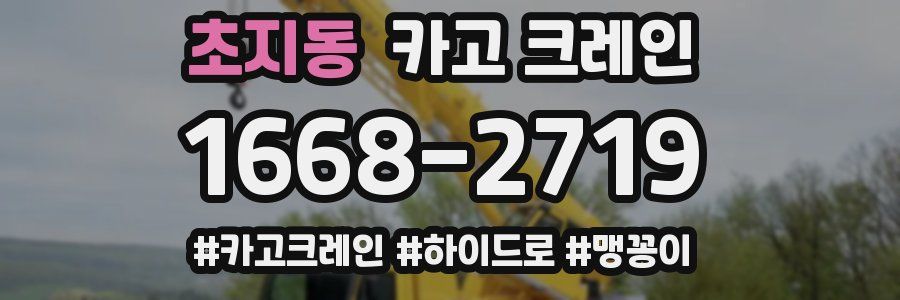 초지동 크레인 작업