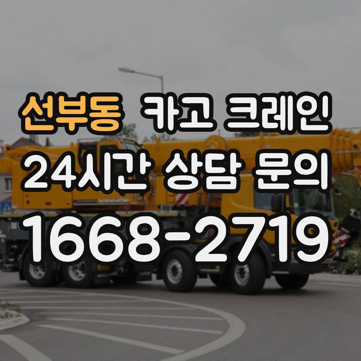 선부동 카고 크레인