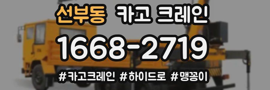 선부동 크레인 작업