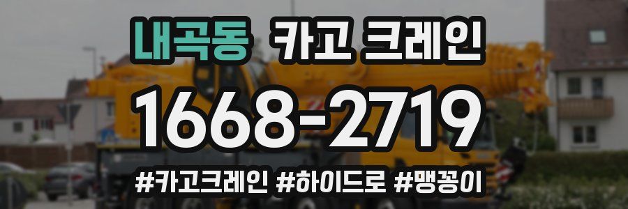 내곡동 크레인 작업