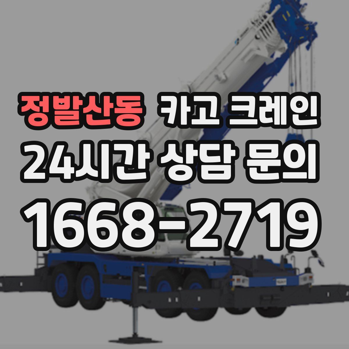 정발산동 카고 크레인
