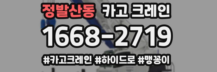 정발산동 크레인 작업