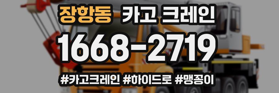 장항동 크레인 작업