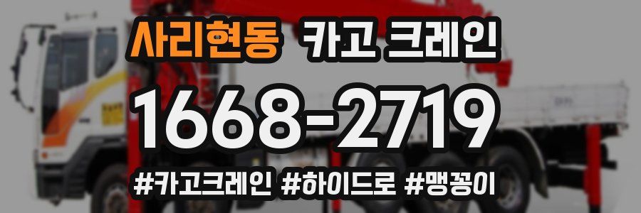 사리현동 크레인 작업