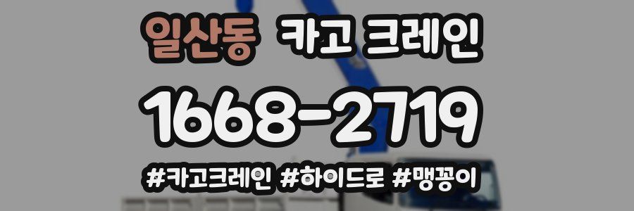 일산동 크레인 작업