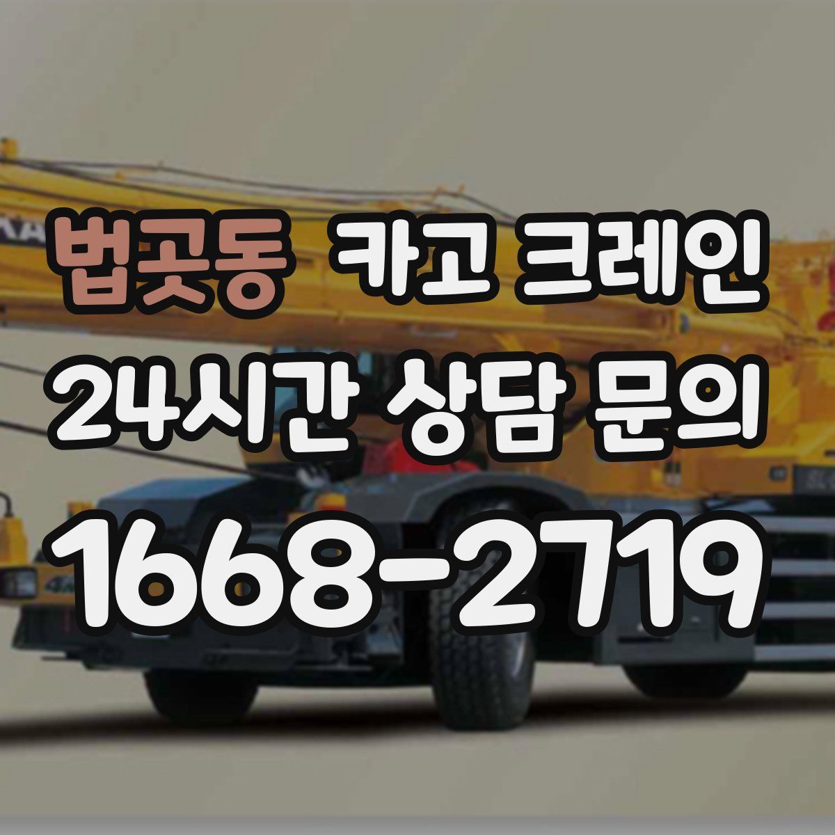 법곳동 카고 크레인