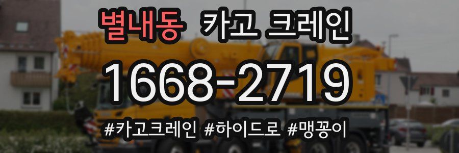 별내동 크레인 작업