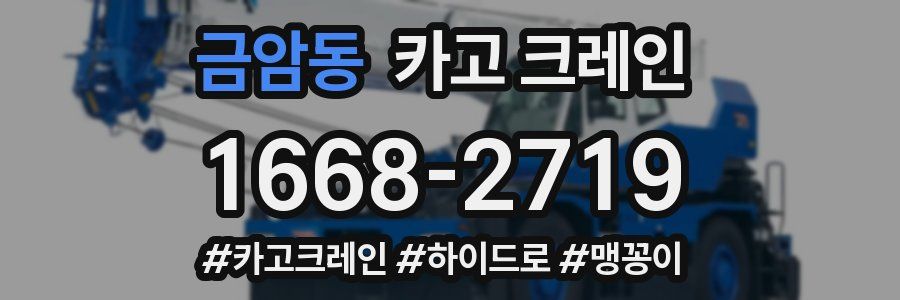 금암동 크레인 작업