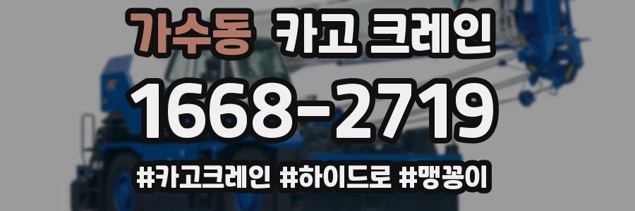 가수동 크레인 작업