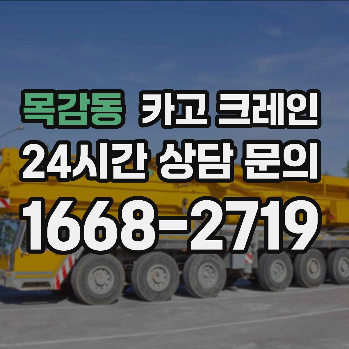 목감동 카고 크레인