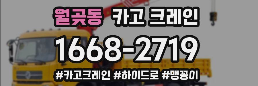 월곶동 크레인 작업