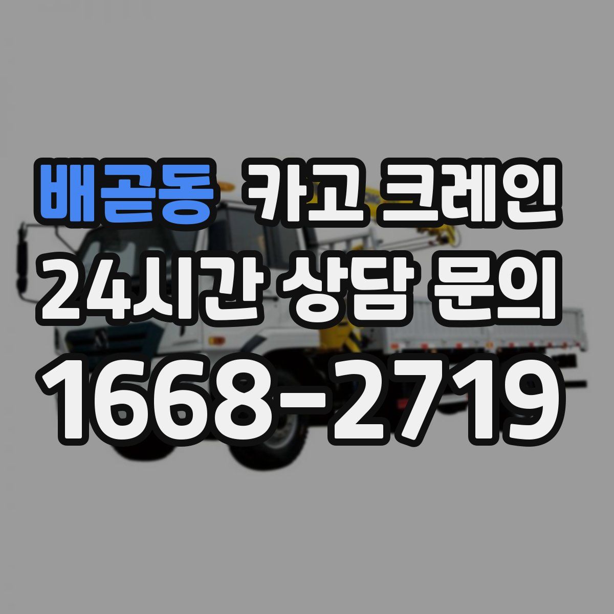 배곧동 카고 크레인