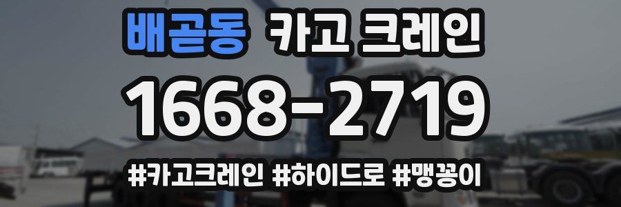 배곧동 크레인 작업