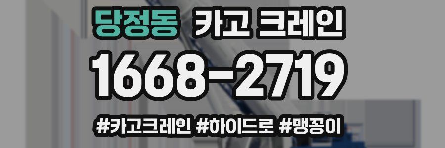 당정동 크레인 작업