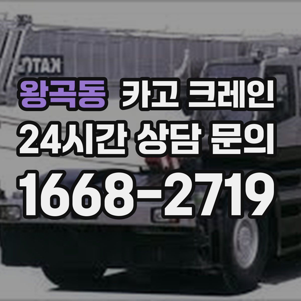 왕곡동 카고 크레인