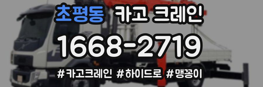 초평동 크레인 작업